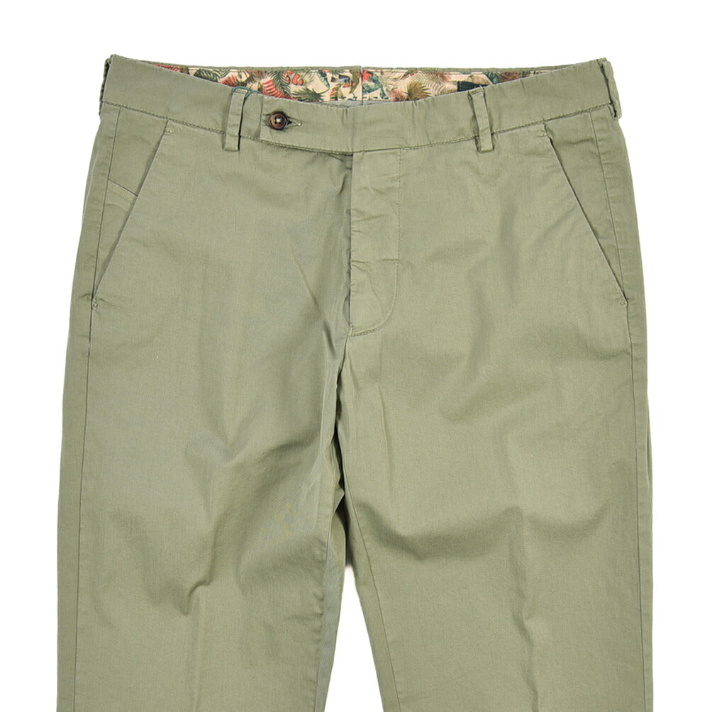 BERWICH “MORELLO-GD” ストレッチコットン ノータックチノパンツ