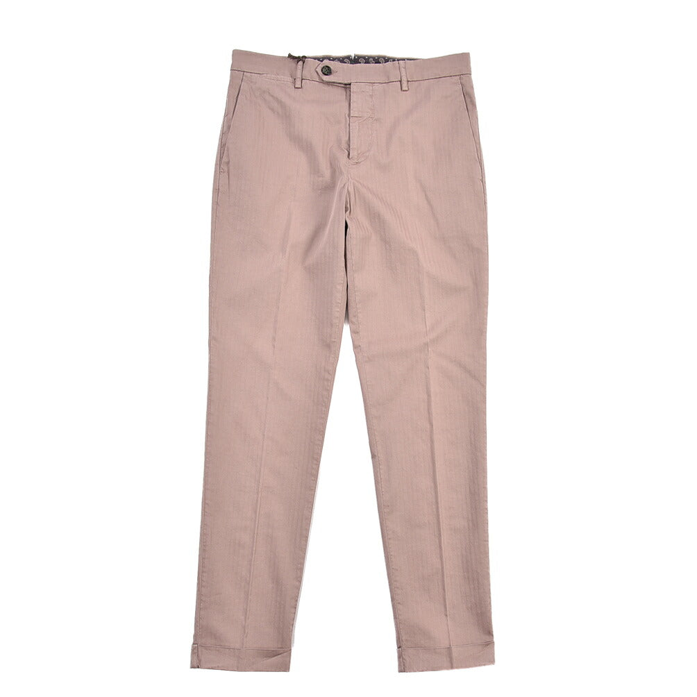 BERWICH “YRETRO-GD” ストレッチコットン ノータックチノパンツ