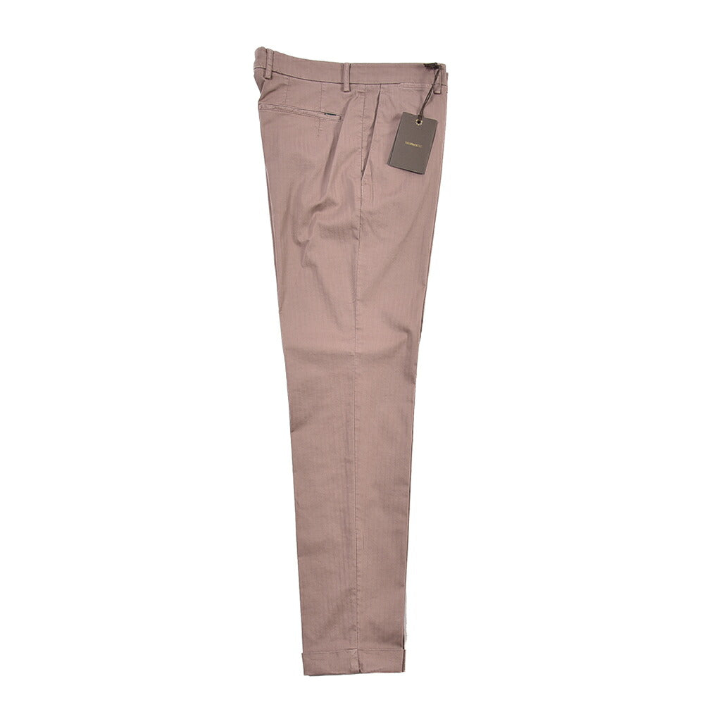 BERWICH “YRETRO-GD” ストレッチコットン ノータックチノパンツ