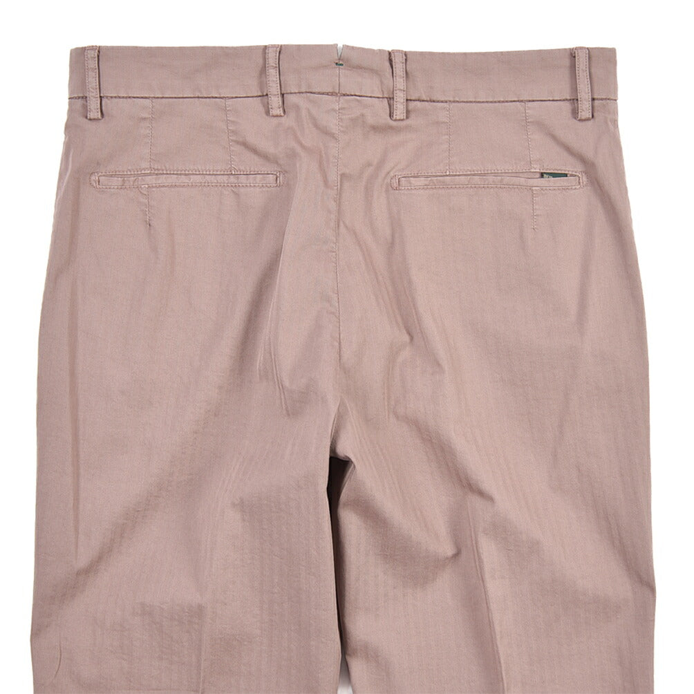 BERWICH “YRETRO-GD” ストレッチコットン ノータックチノパンツ