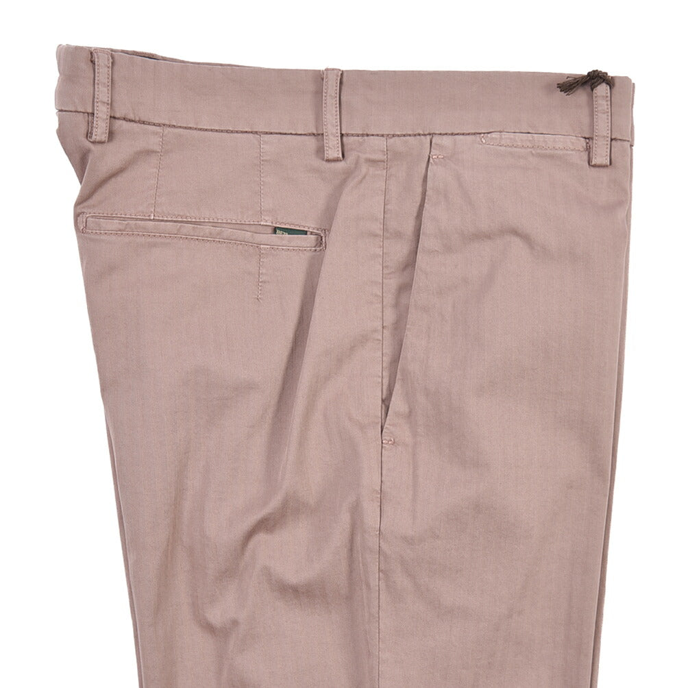 BERWICH “YRETRO-GD” ストレッチコットン ノータックチノパンツ