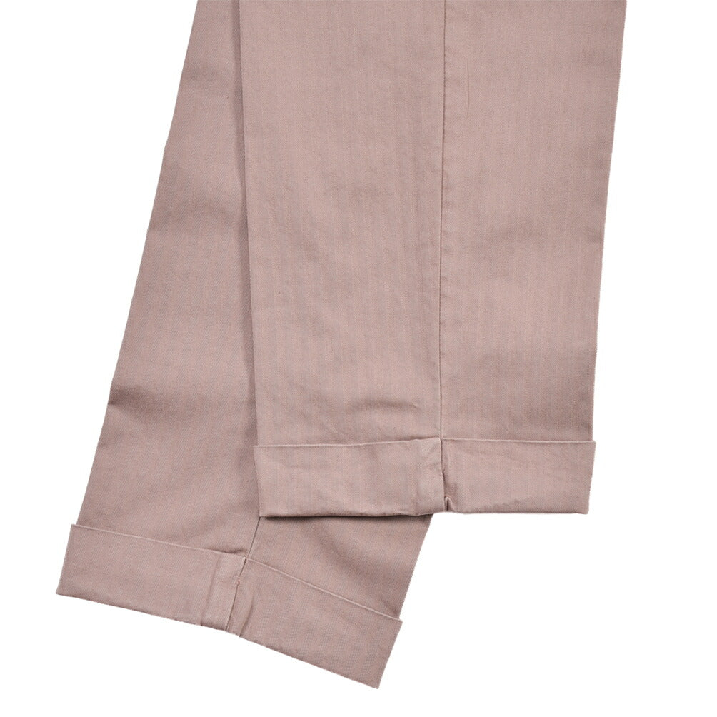 BERWICH “YRETRO-GD” ストレッチコットン ノータックチノパンツ