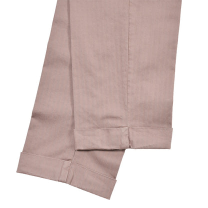 BERWICH “YRETRO-GD” ストレッチコットン ノータックチノパンツ