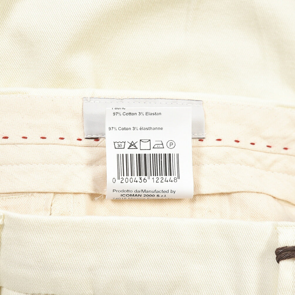 BERWICH “CHIAIAFF-GD” ストレッチコットン ノータックチノパンツ