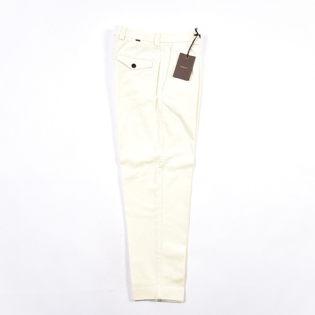 BERWICH “CHIAIAFF-GD” ストレッチコットン ノータックチノパンツ