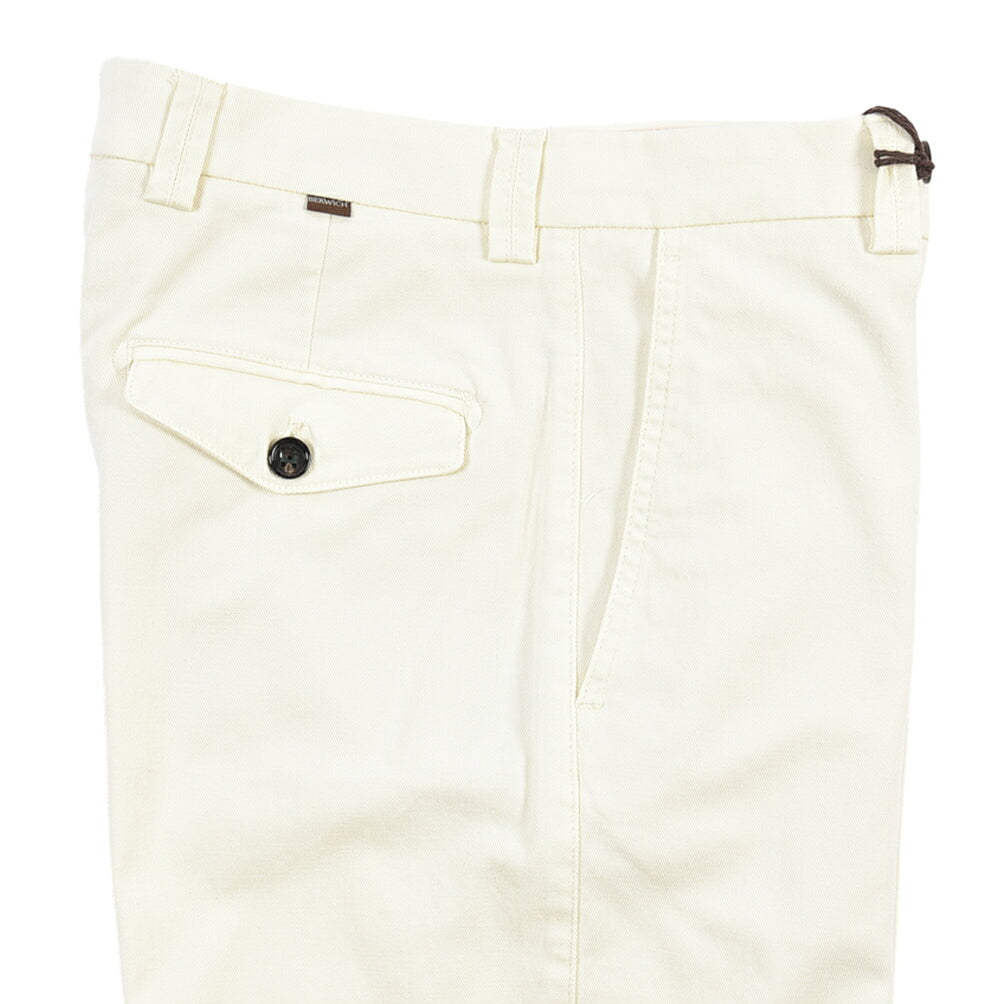 BERWICH “CHIAIAFF-GD” ストレッチコットン ノータックチノパンツ