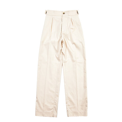 BERWICH “CHIAIA JOGGER” ストレッチコットン ワンタックワイドパンツ