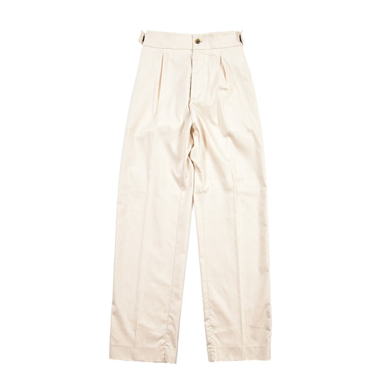 BERWICH “CHIAIA JOGGER” ストレッチコットン ワンタックワイドパンツ
