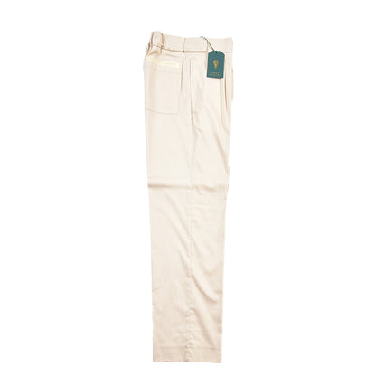 BERWICH “CHIAIA JOGGER” ストレッチコットン ワンタックワイドパンツ
