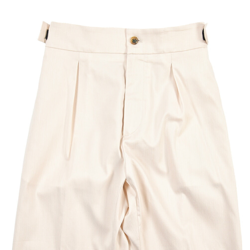 BERWICH “CHIAIA JOGGER” ストレッチコットン ワンタックワイドパンツ