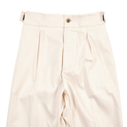 BERWICH “CHIAIA JOGGER” ストレッチコットン ワンタックワイドパンツ