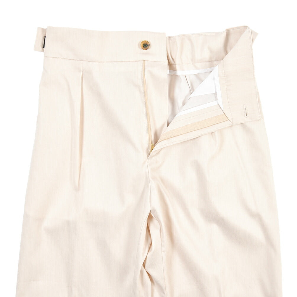 BERWICH “CHIAIA JOGGER” ストレッチコットン ワンタックワイドパンツ