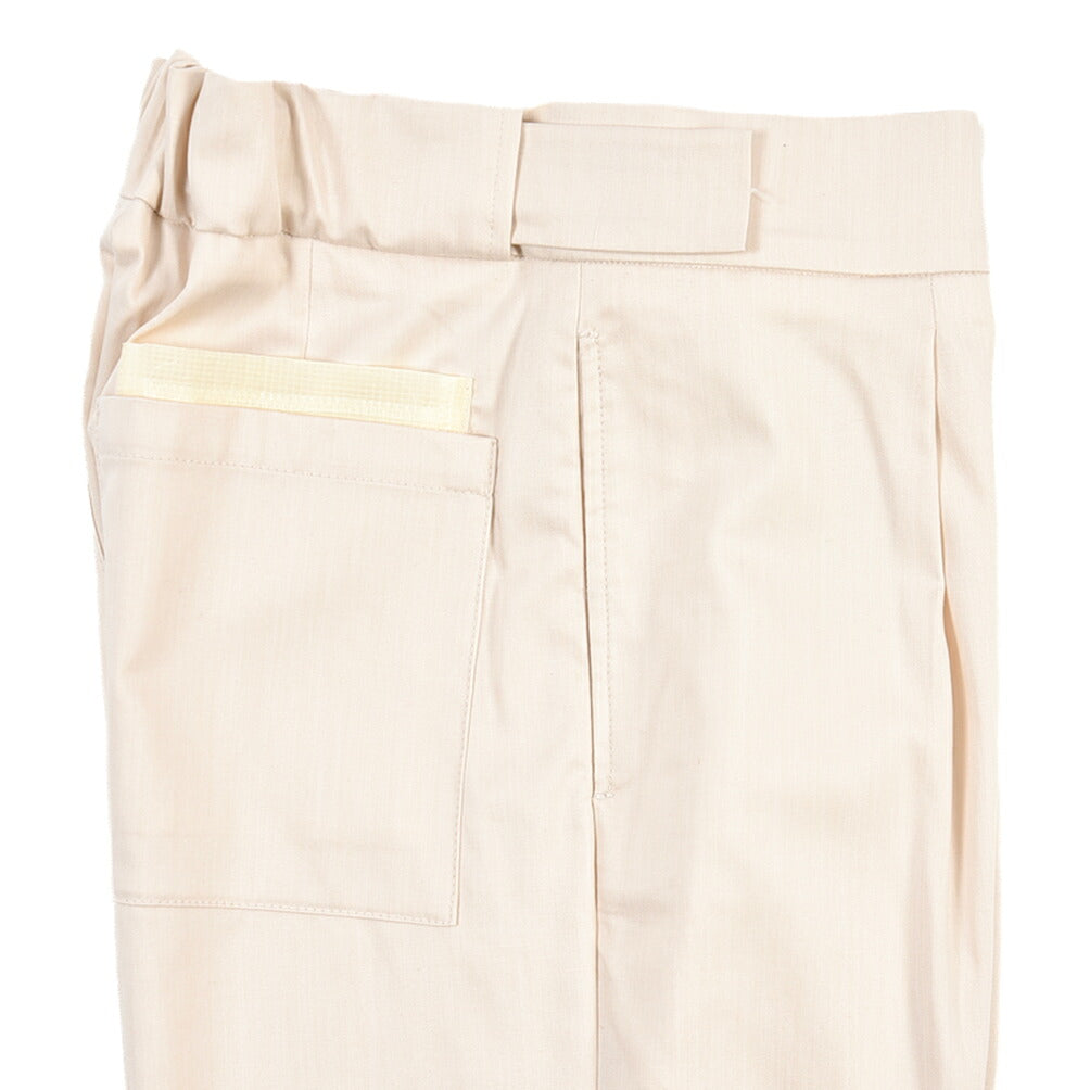 BERWICH “CHIAIA JOGGER” ストレッチコットン ワンタックワイドパンツ
