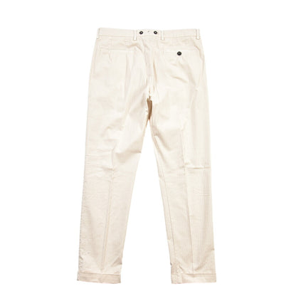 BERWICH “BARBER LONG-GD” ストレッチコットン ツータックチノパンツ