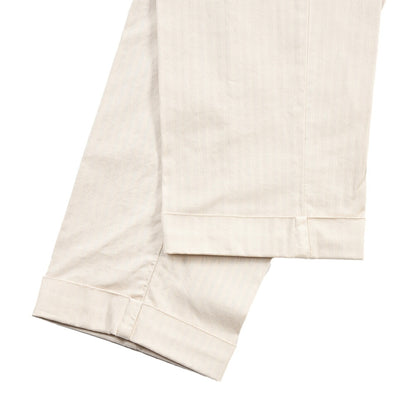 BERWICH “BARBER LONG-GD” ストレッチコットン ツータックチノパンツ