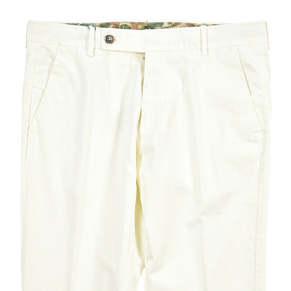 BERWICH “MORELLO-GD” ストレッチコットン ノータックチノパンツ