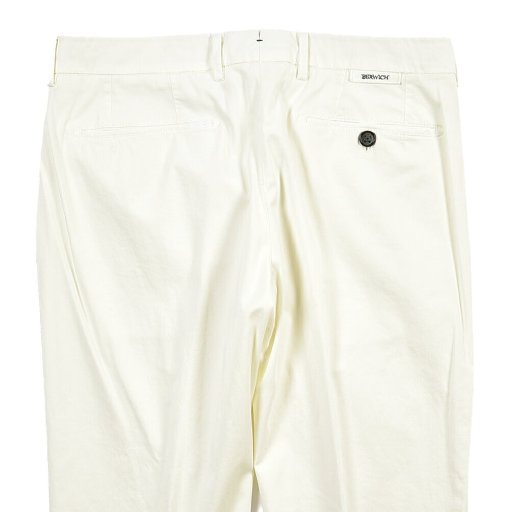 BERWICH “MORELLO-GD” ストレッチコットン ノータックチノパンツ