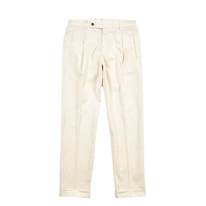 BERWICH “RETRO ELAX-GD” ストレッチコットン ワンタックチノパンツ