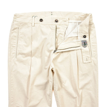BERWICH “RETRO ELAX-GD” ストレッチコットン ワンタックチノパンツ