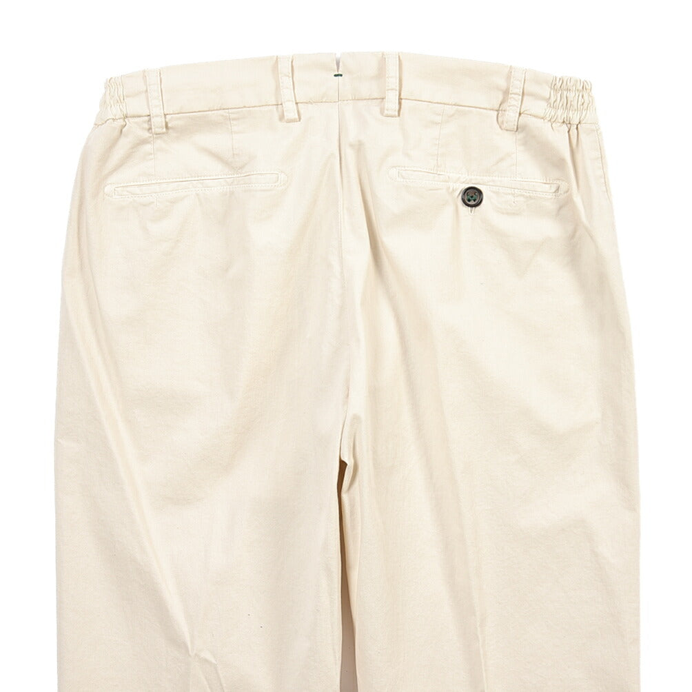 BERWICH “RETRO ELAX-GD” ストレッチコットン ワンタックチノパンツ