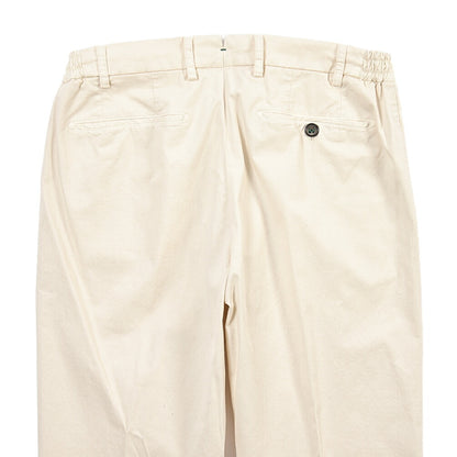BERWICH “RETRO ELAX-GD” ストレッチコットン ワンタックチノパンツ