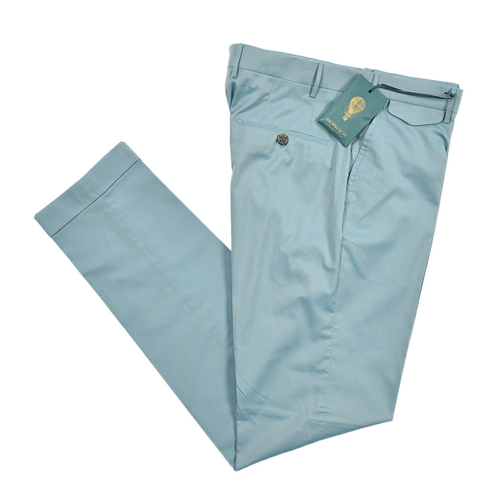 SUMMER SALE｜BERWICH “VULCANO Z” コットン100% ノータックパンツ (ソラーロ)