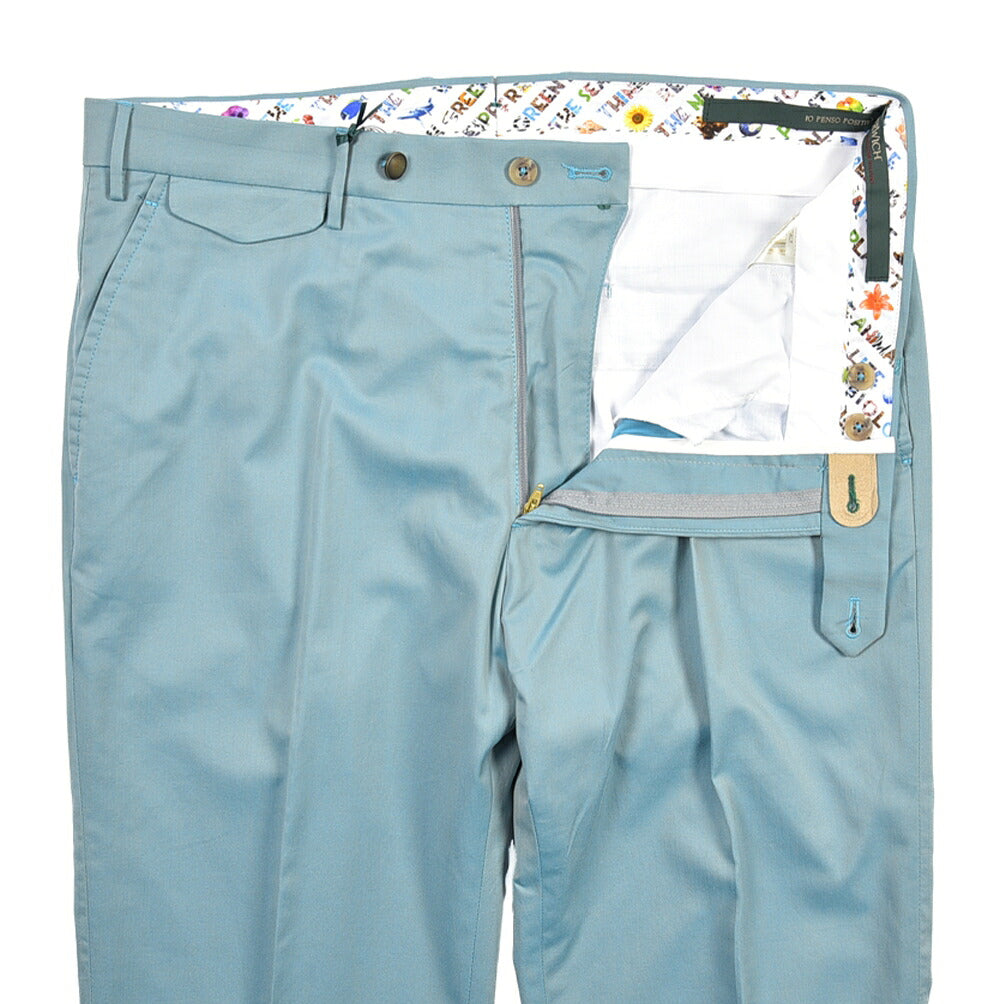 SUMMER SALE｜BERWICH “VULCANO Z” コットン100% ノータックパンツ (ソラーロ)