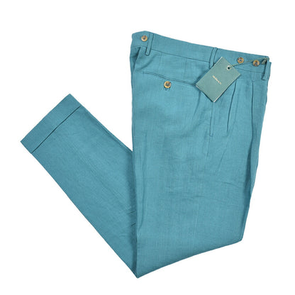 SUMMER SALE｜BERWICH “BARBER” リネン100% ツータックスラックス
