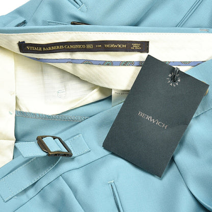 SUMMER SALE｜BERWICH “RETRO LONG” ウール100% ワンタックスラックス / CANONICO製生地