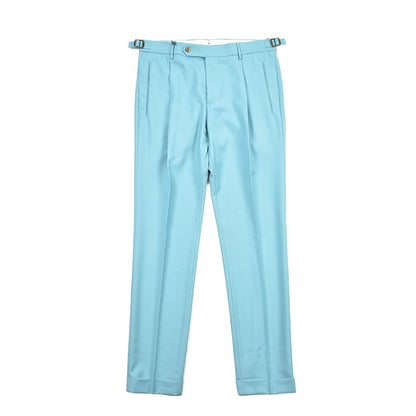 SUMMER SALE｜BERWICH “RETRO LONG” ウール100% ワンタックスラックス / CANONICO製生地