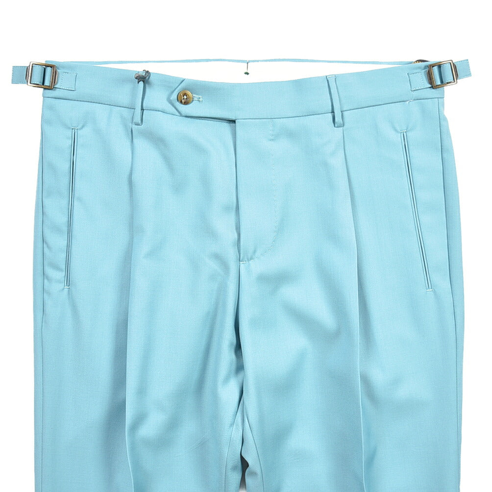 SUMMER SALE｜BERWICH “RETRO LONG” ウール100% ワンタックスラックス / CANONICO製生地