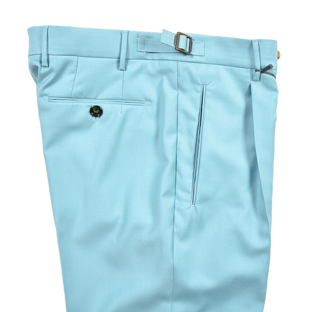 SUMMER SALE｜BERWICH “RETRO LONG” ウール100% ワンタックスラックス / CANONICO製生地