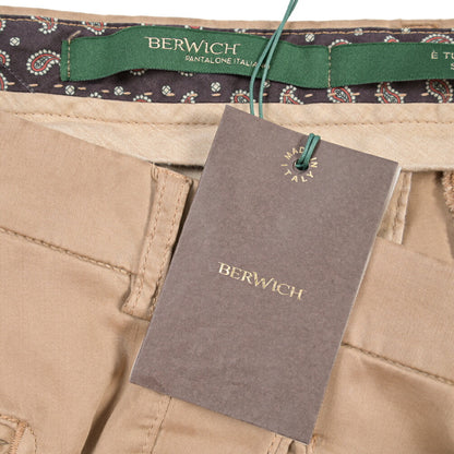BERWICH “RETROLONG-GD” リヨセル混 ワンタックストレッチパンツ