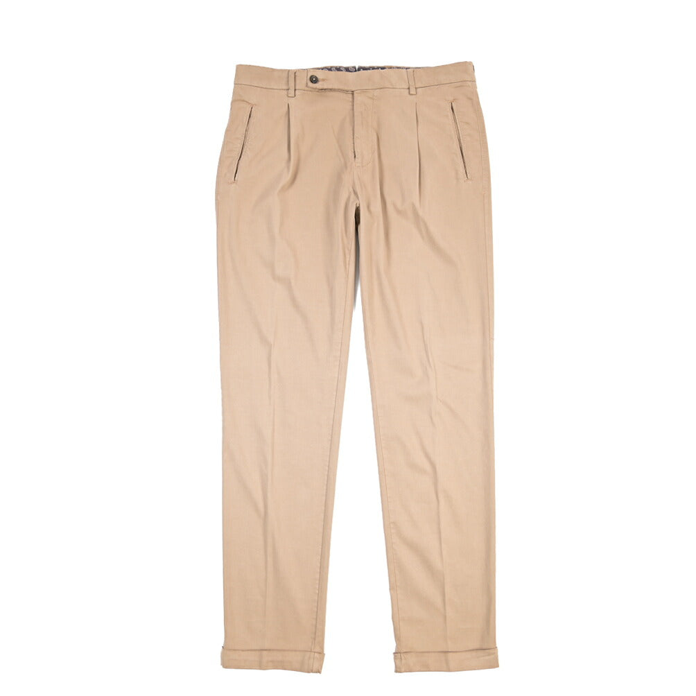 BERWICH “RETROLONG-GD” リヨセル混 ワンタックストレッチパンツ