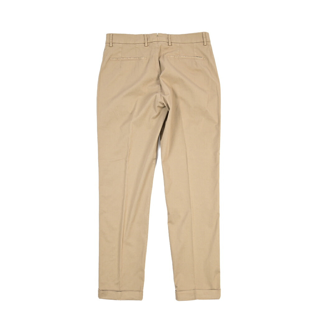 BERWICH “YRETRO-GD” ストレッチコットン ノータックチノパンツ