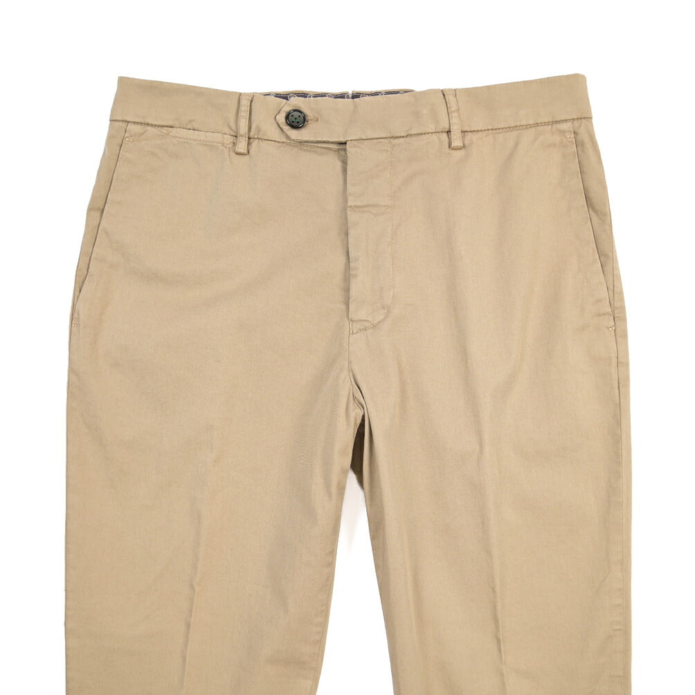 BERWICH “YRETRO-GD” ストレッチコットン ノータックチノパンツ