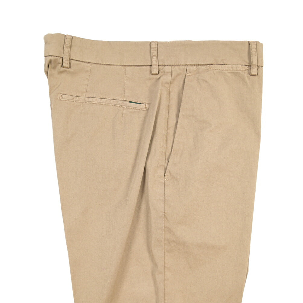 BERWICH “YRETRO-GD” ストレッチコットン ノータックチノパンツ