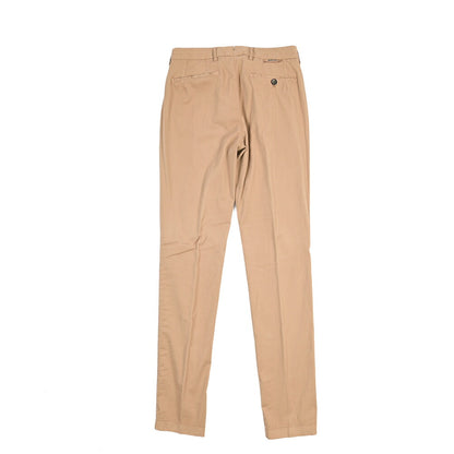 BERWICH “STROMS FF-GD” シルク混コットン ノータックパンツ