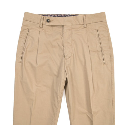 BERWICH “RETRO-GD” ストレッチコットン ワンタックチノパンツ