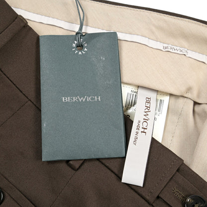 BERWICH “VK RETRO ADJ” ストレッチコットン ワンタックチノパンツ