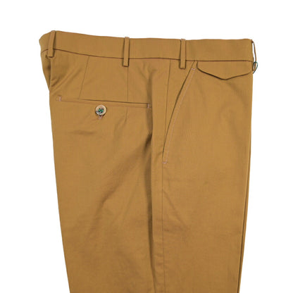 BERWICH “VULCANO Z” コットン100% ノータックチノパンツ (ソラーロ)