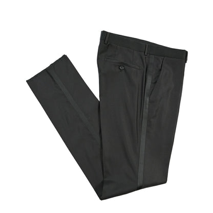 EMPORIO ARMANI シルク混ウール タキシードスラックス