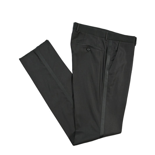 EMPORIO ARMANI シルク混ウール タキシードスラックス