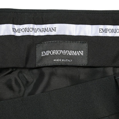 EMPORIO ARMANI シルク混ウール タキシードスラックス