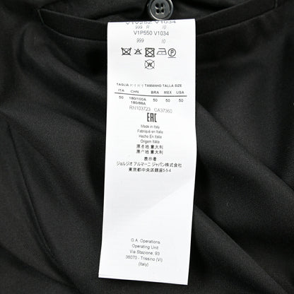 EMPORIO ARMANI シルク混ウール タキシードスラックス