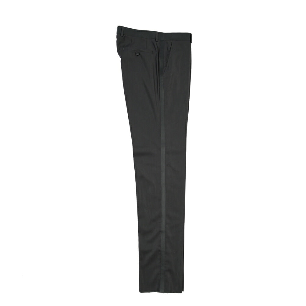 EMPORIO ARMANI シルク混ウール タキシードスラックス