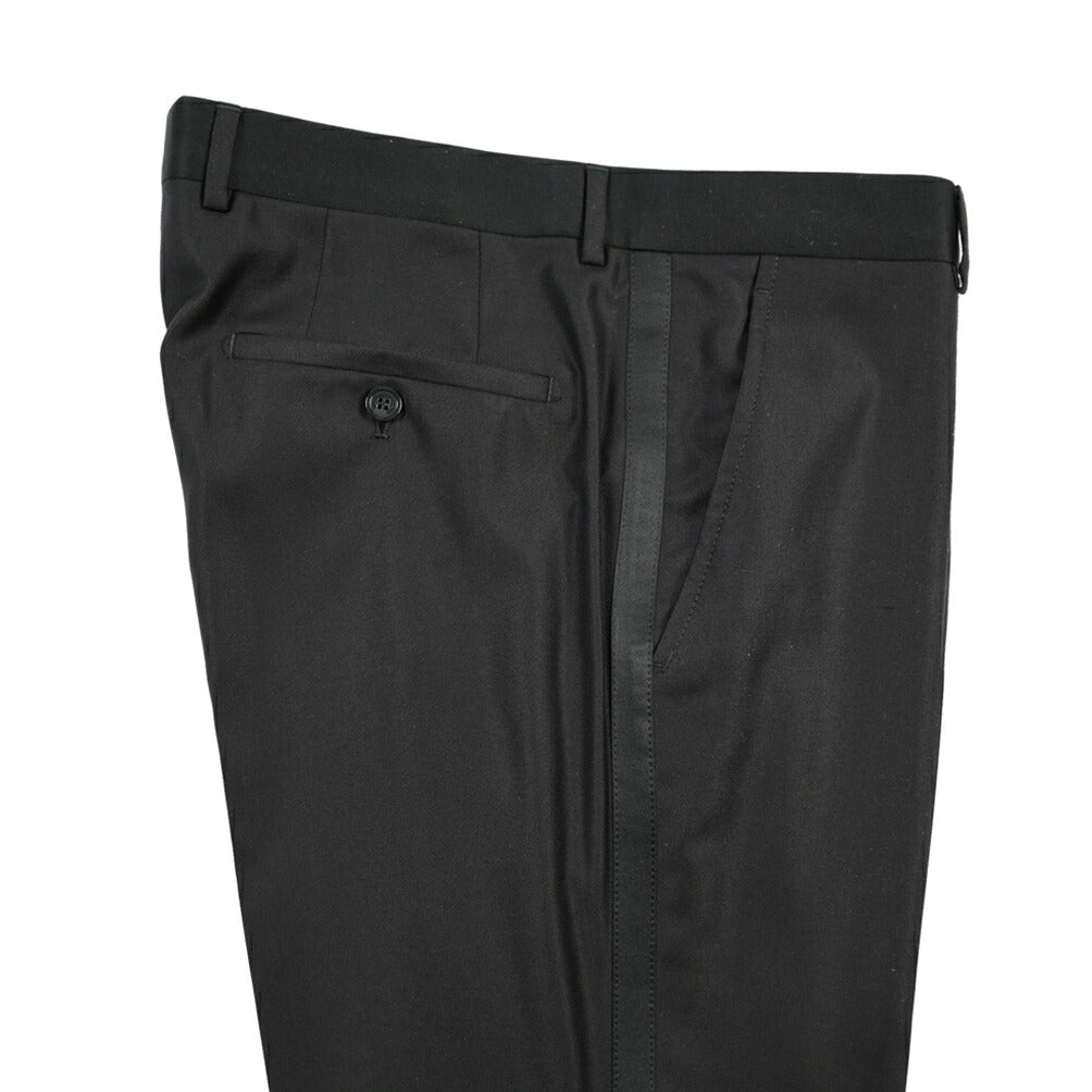 EMPORIO ARMANI シルク混ウール タキシードスラックス