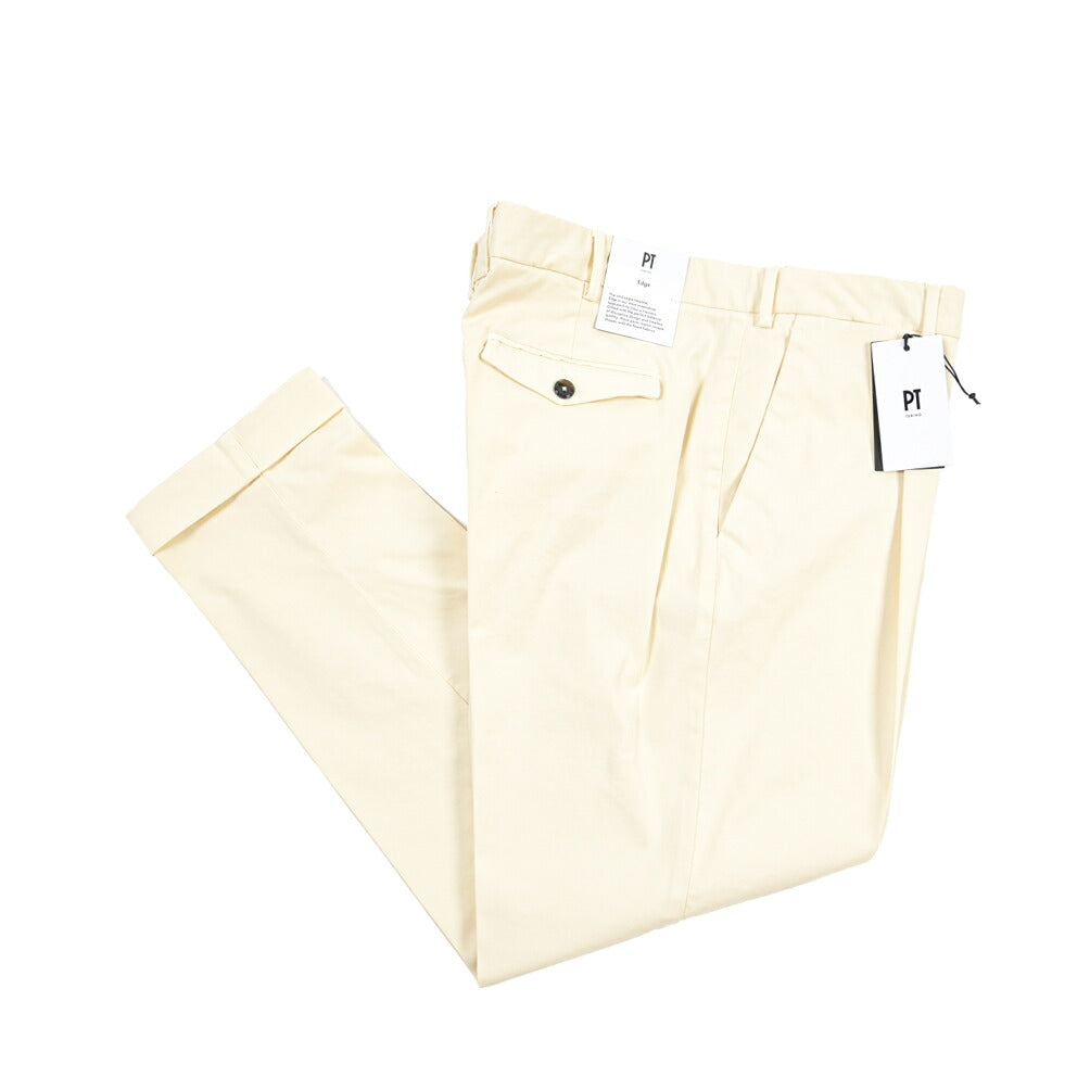 PT TORINO Edge “REBEL FIT” ストレッチコットン ワンタックパンツ