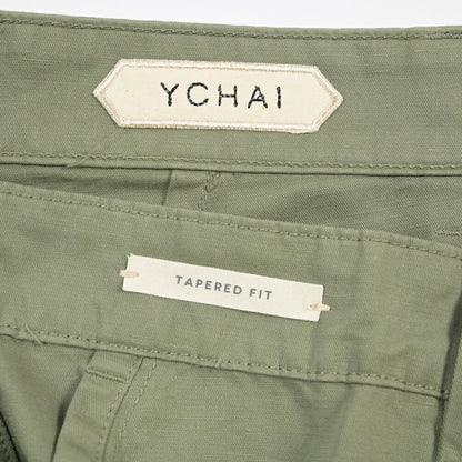 YCHAI “ROBUSTO” リネン混コットン ベイカーパンツ