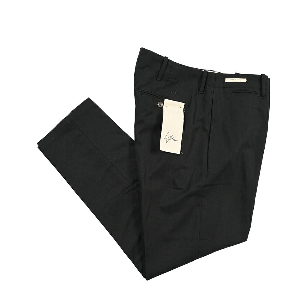 SUMMER SALE｜YCHAI “ROBUSTO” リネン混コットン ノータックパンツ / TAPERED FIT